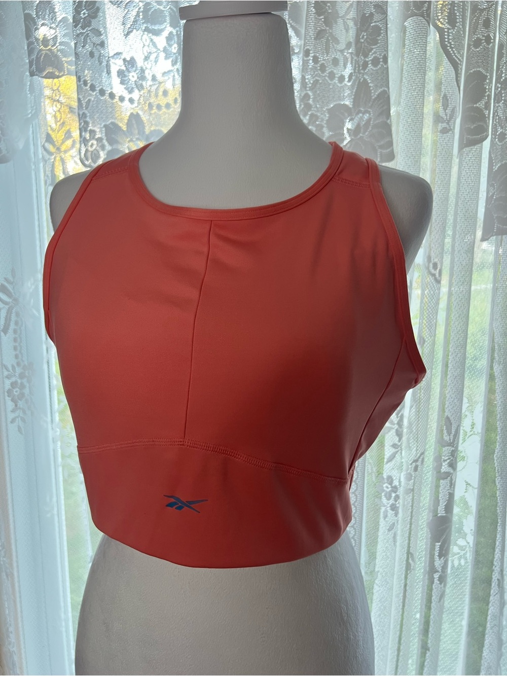 Reebok Coral High-Neck Cropped Sports Tank XL
